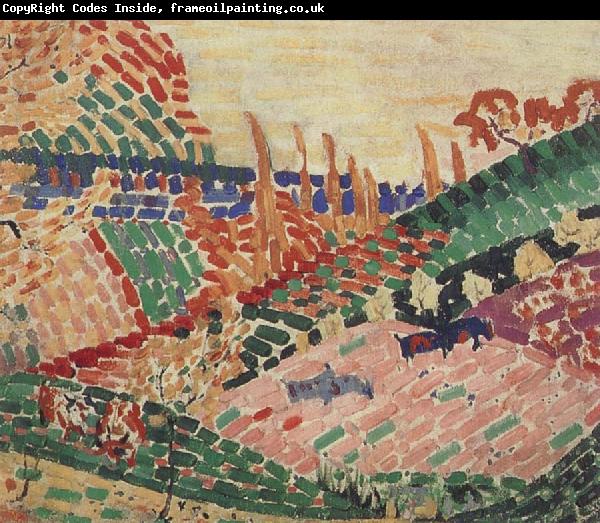 Delaunay, Robert The landscape having cow